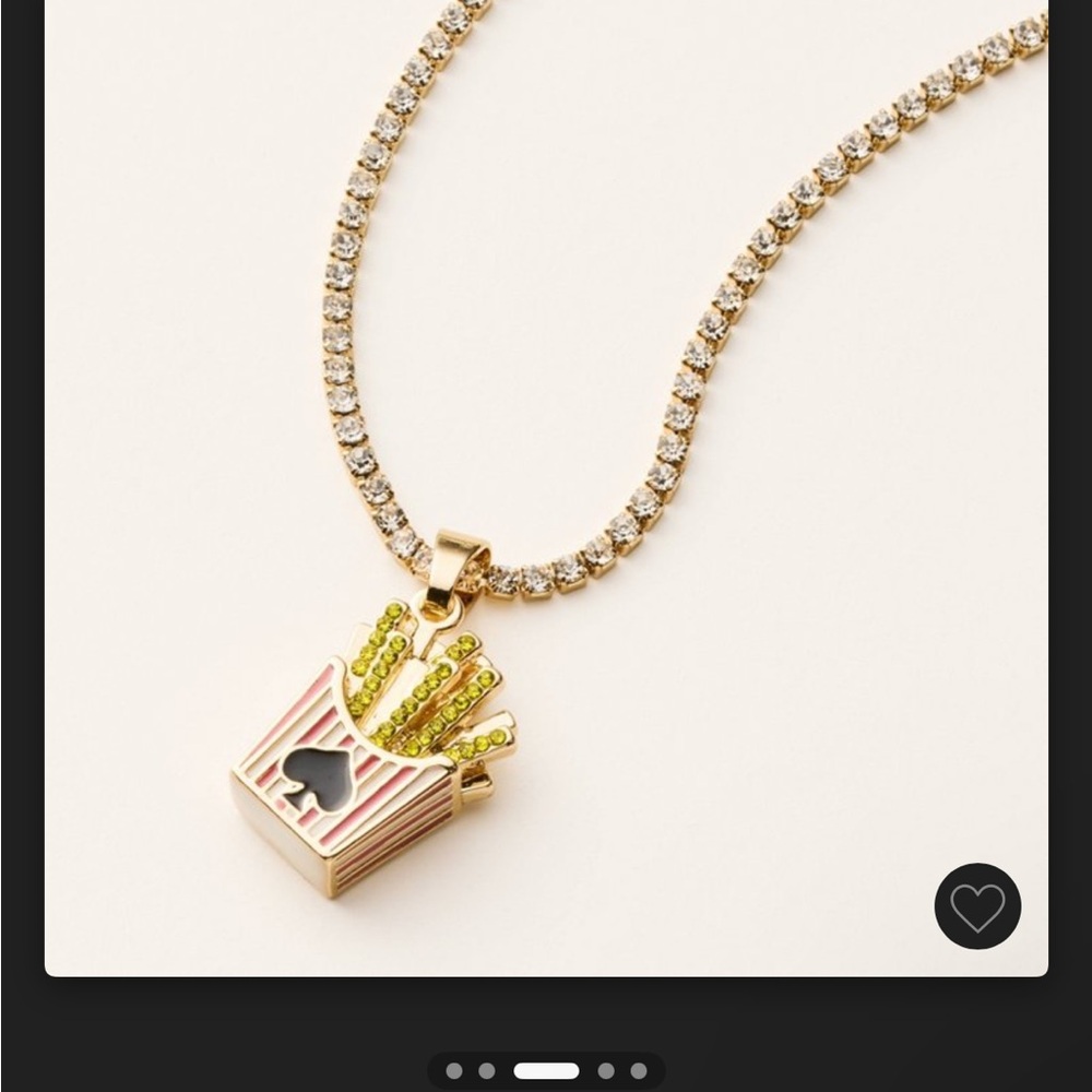 Kate spade X target French Fry tennis Pendant necklace - Picture 3 of 8
